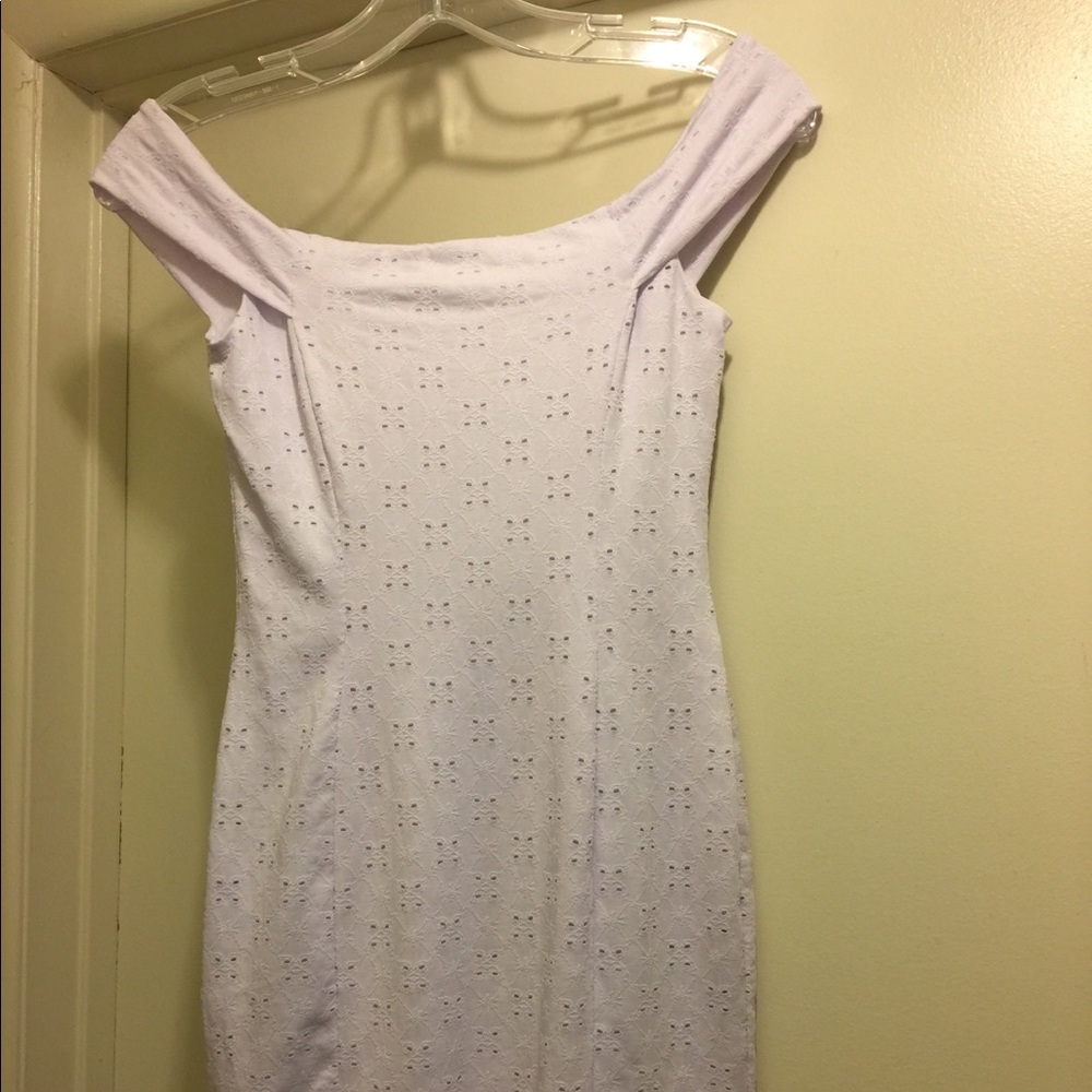 UO Eyelet Off-the-shoulder Bodycon - Picture 7 of 8